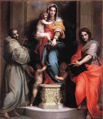 Andrea del Sarto'nun 1517 tarihli Madonna delle Arpie tablosu