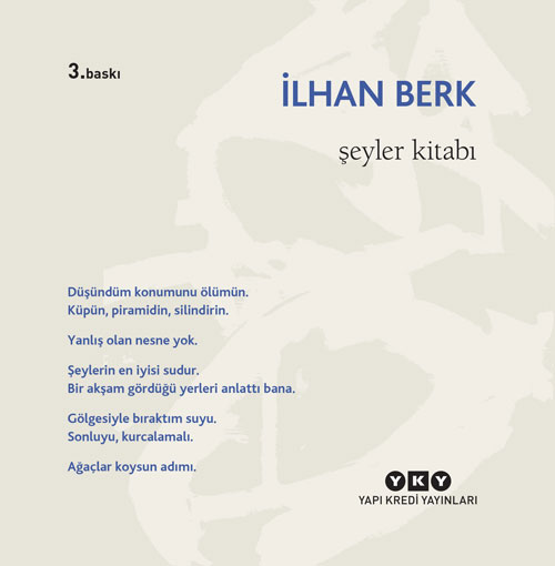 Şeyler Kitabı, İlhan Berk, Yapı Kredi Yayınları